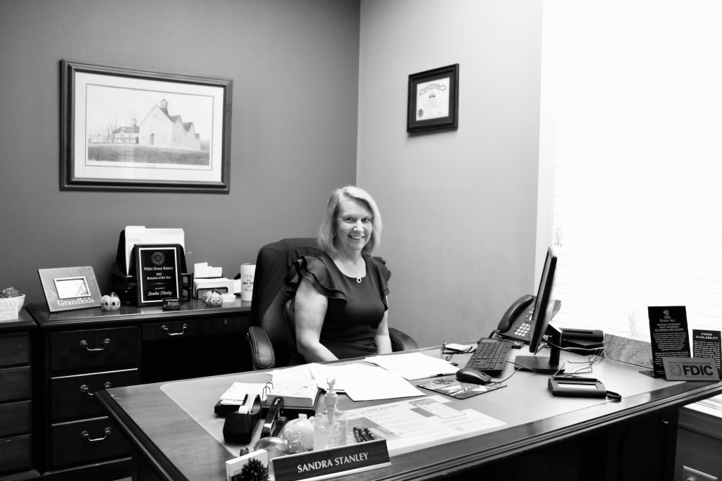 Stanley in her office at the White House 76 branch. 